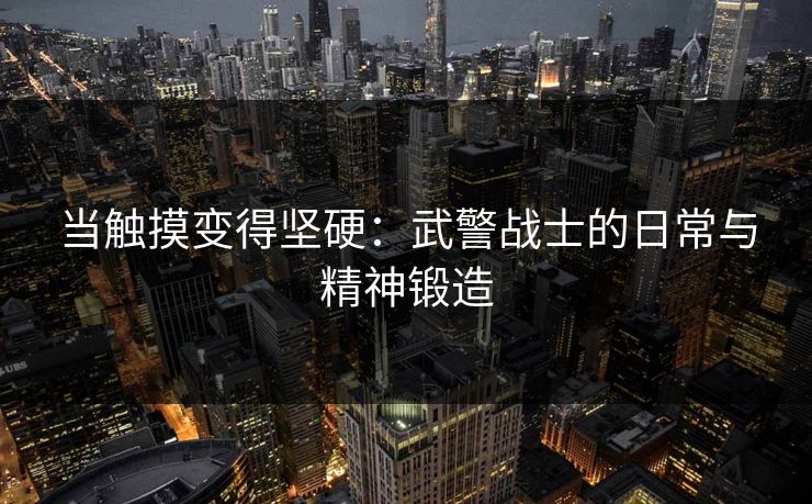 当触摸变得坚硬：武警战士的日常与精神锻造