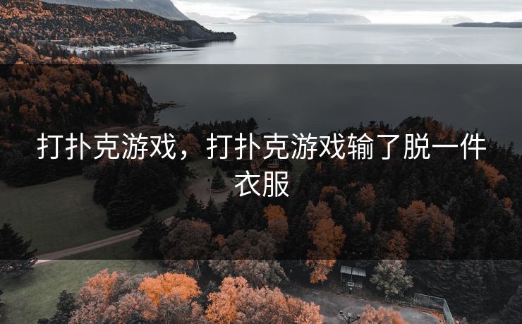 打扑克游戏，打扑克游戏输了脱一件衣服